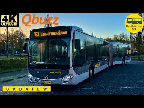 [4K] Qbuzz buslijn 163: GRONINGEN - VEERHAVEN LAUWERSOOG | Qbuzz Groningen Drenthe | 2022